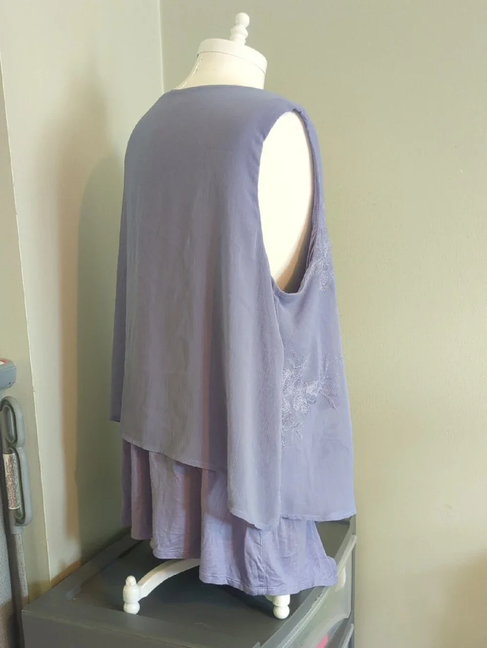 Alyx Lavender Embroidered V-Neck Camisole